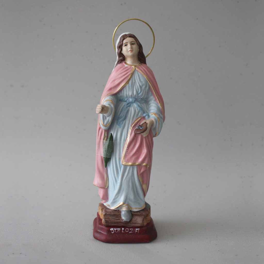 Imagem de Santa Luzia em porcelana com 16 cm